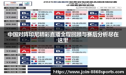 中国对阵印尼精彩直播全程回顾与赛后分析尽在这里